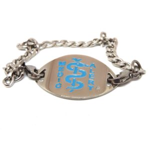 Gloss small disc (Teal logo) & chain