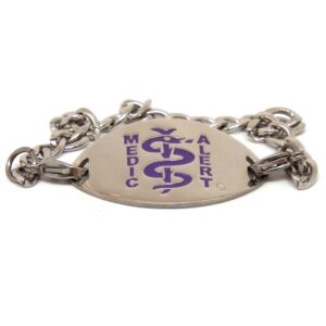 Gloss small disc (Purple logo) & chain