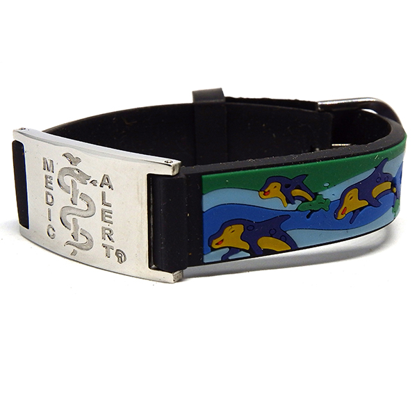 Child’s Rubber Strap – Dolphins