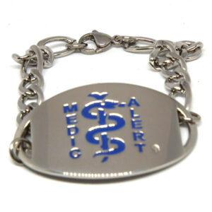 Stainless Steel – Rounded Oval Disc & Chain