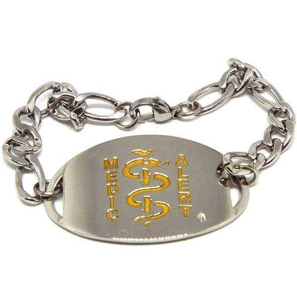 Stainless Steel – Rounded Oval Disc & Chain