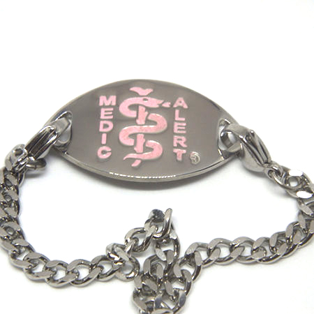 Stainless Steel - Small With Pink Logo