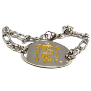 Stainless Steel – Rounded Oval Disc & Chain