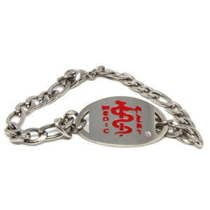 Stainless Steel – Rounded Oval Disc & Chain