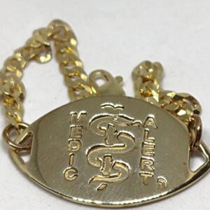 Gold Alloy disc & chain