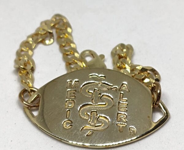 Gold Alloy disc & chain
