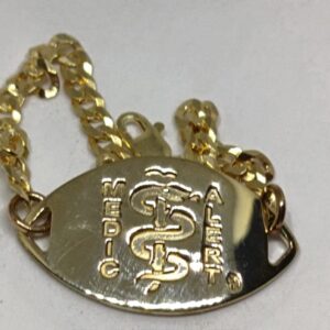 Gold Alloy disc & chain