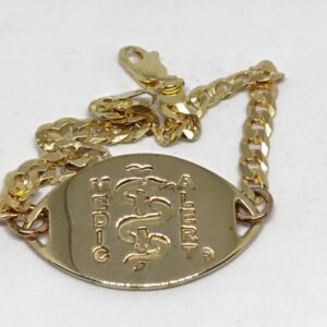 Gold Alloy disc & chain